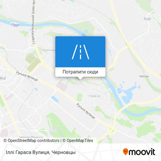 Карта Іллі Гараса Вулиця