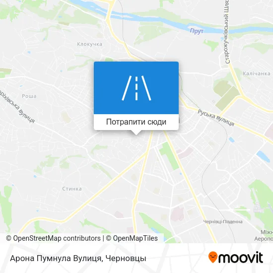 Карта Арона Пумнула Вулиця