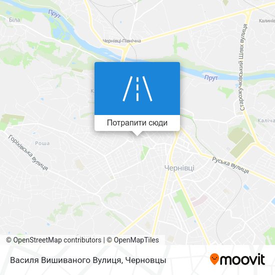 Карта Василя Вишиваного Вулиця