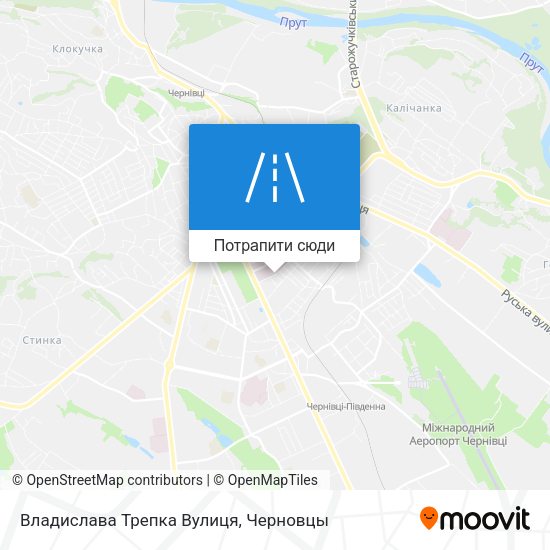 Карта Владислава Трепка Вулиця