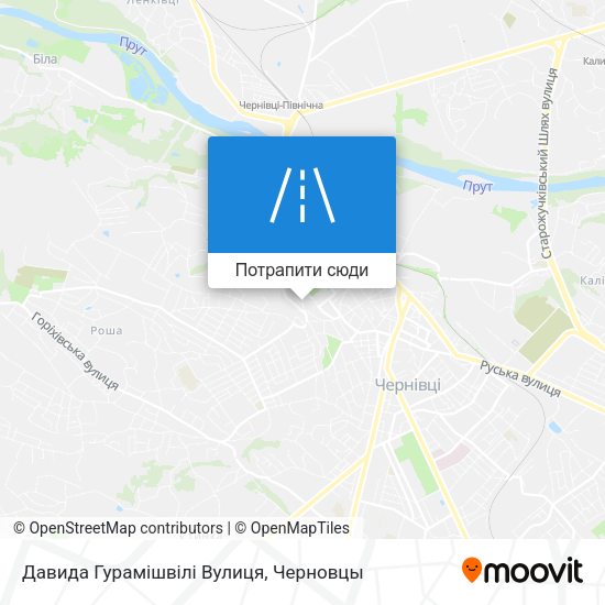 Карта Давида Гурамішвілі Вулиця
