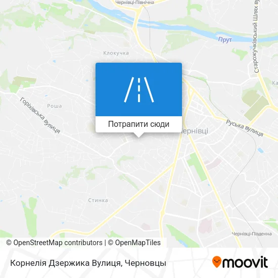 Карта Корнелія Дзержика Вулиця
