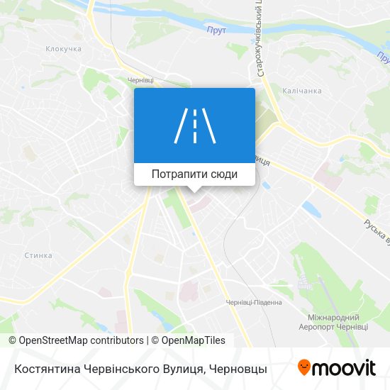 Карта Костянтина Червінського Вулиця