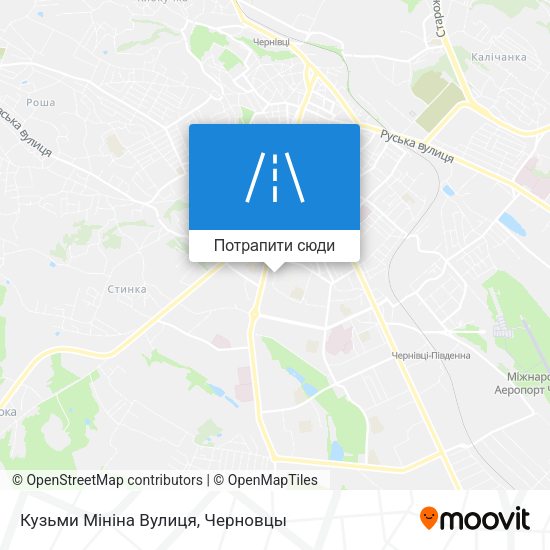 Карта Кузьми Мініна Вулиця