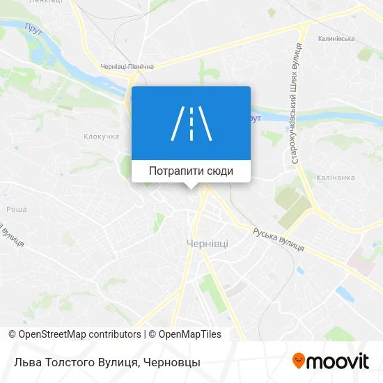 Карта Льва Толстого Вулиця
