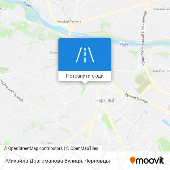 Карта Михайла Драгоманова Вулиця