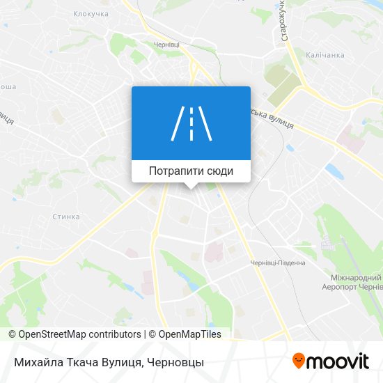 Карта Михайла Ткача Вулиця