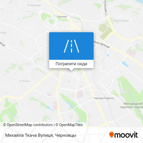 Карта Михайла Ткача Вулиця