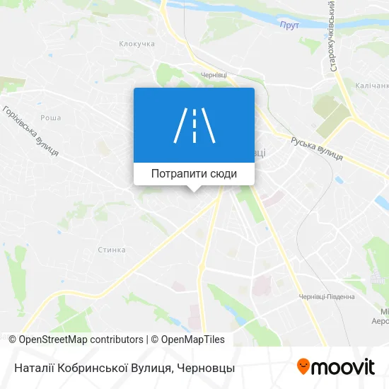 Карта Наталії Кобринської Вулиця