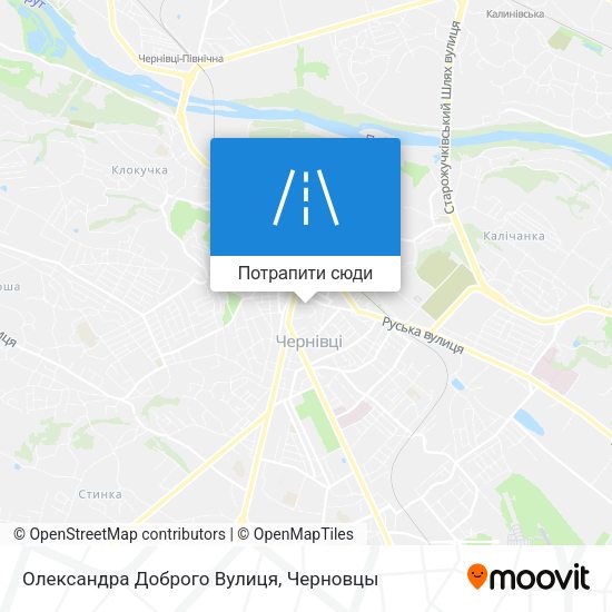 Карта Олександра Доброго Вулиця