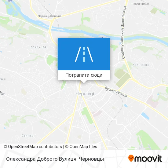Карта Олександра Доброго Вулиця