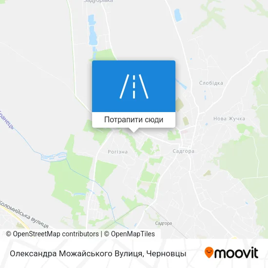 Карта Олександра Можайського Вулиця
