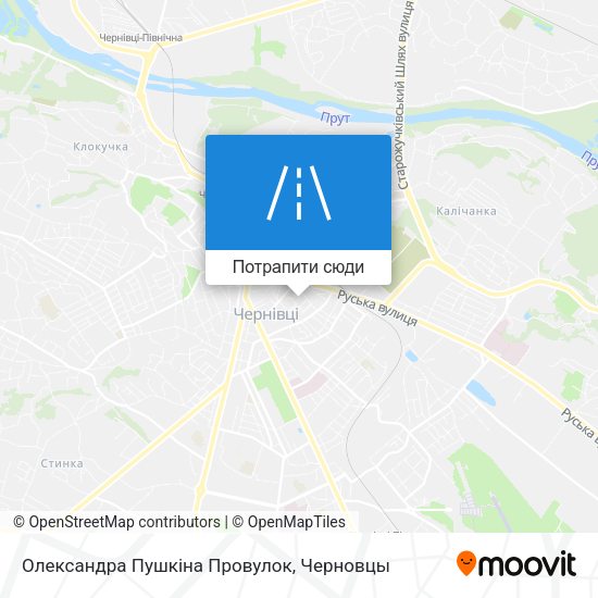 Карта Олександра Пушкіна Провулок