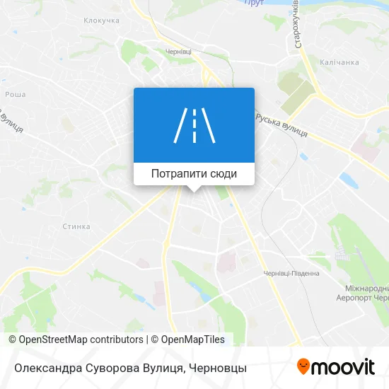 Карта Олександра Суворова Вулиця