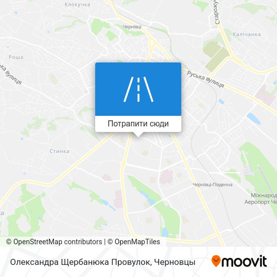 Карта Олександра Щербанюка Провулок