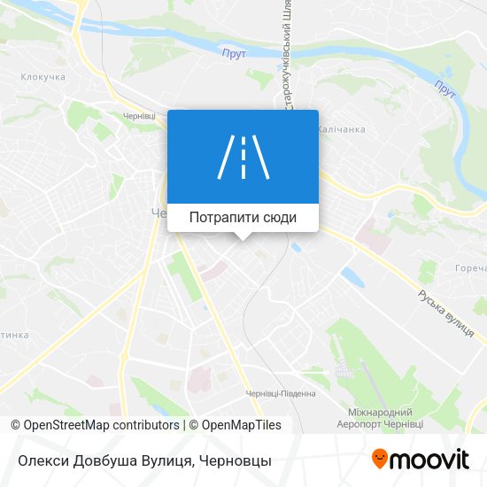 Карта Олекси Довбуша Вулиця
