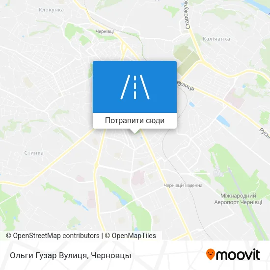 Карта Ольги Гузар Вулиця