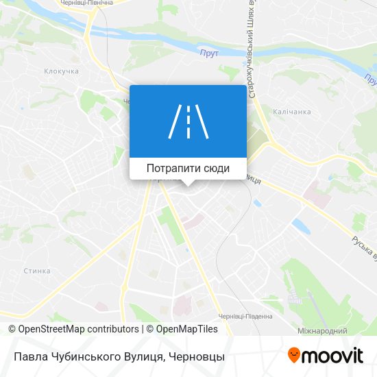 Карта Павла Чубинського Вулиця