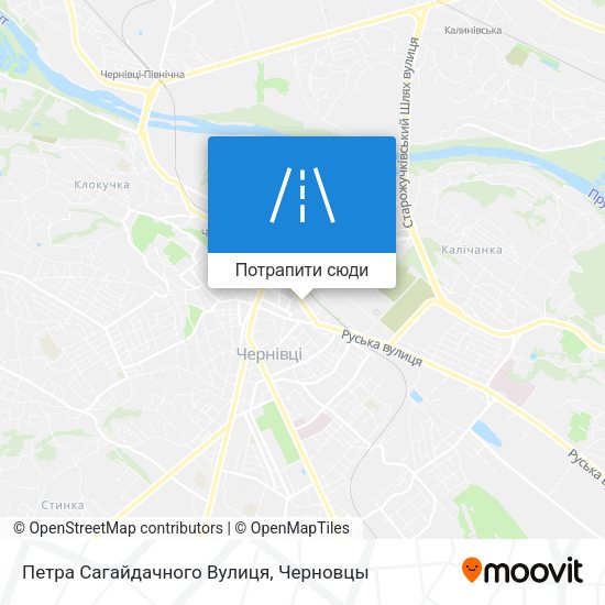 Карта Петра Сагайдачного Вулиця