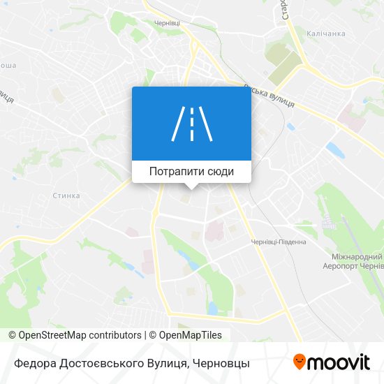 Карта Федора Достоєвського Вулиця