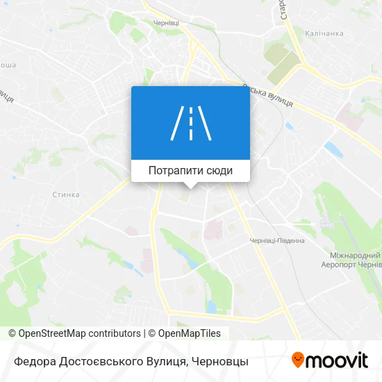 Карта Федора Достоєвського Вулиця
