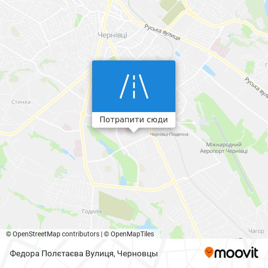 Карта Федора Полєтаєва Вулиця