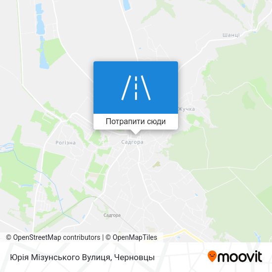Карта Юрія Мізунського Вулиця