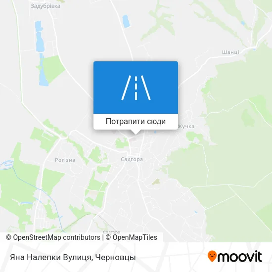 Карта Яна Налепки Вулиця