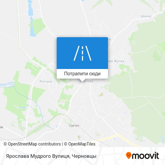 Карта Ярослава Мудрого Вулиця