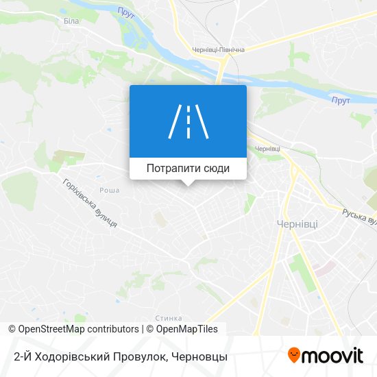 Карта 2-Й Ходорівський Провулок