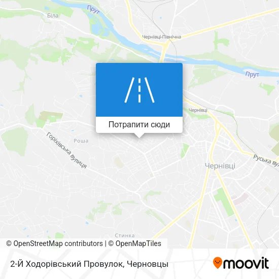 Карта 2-Й Ходорівський Провулок