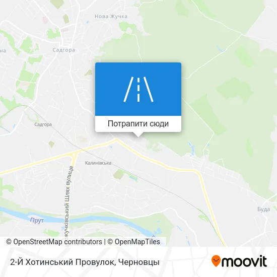 Карта 2-Й Хотинський Провулок