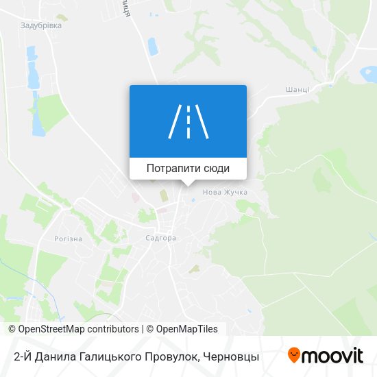 Карта 2-Й Данила Галицького Провулок