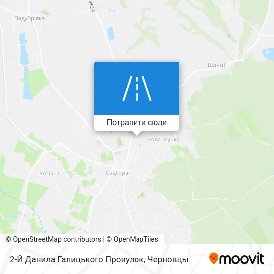Карта 2-Й Данила Галицького Провулок