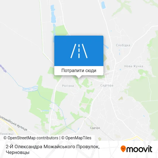 Карта 2-Й Олександра Можайського Провулок