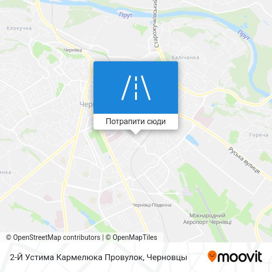Карта 2-Й Устима Кармелюка Провулок