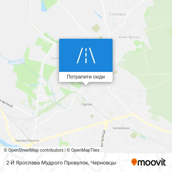 Карта 2-Й Ярослава Мудрого Провулок