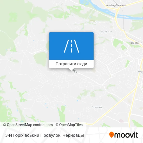 Карта 3-Й Горіхівський Провулок