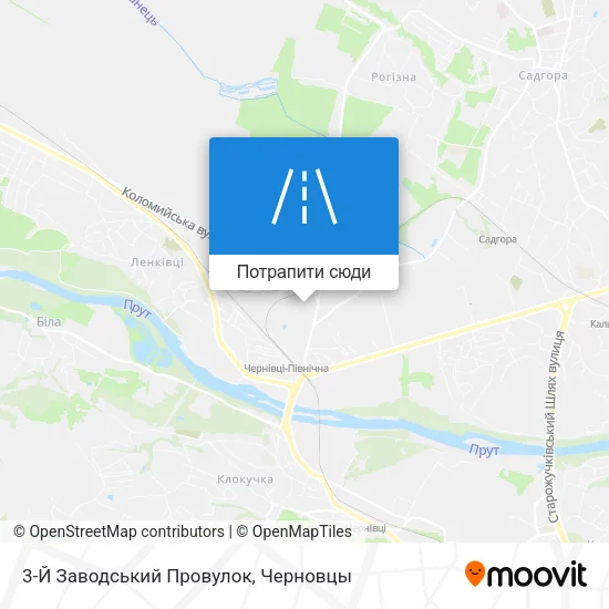 Карта 3-Й Заводський Провулок