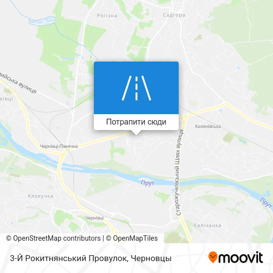 Карта 3-Й Рокитнянський Провулок