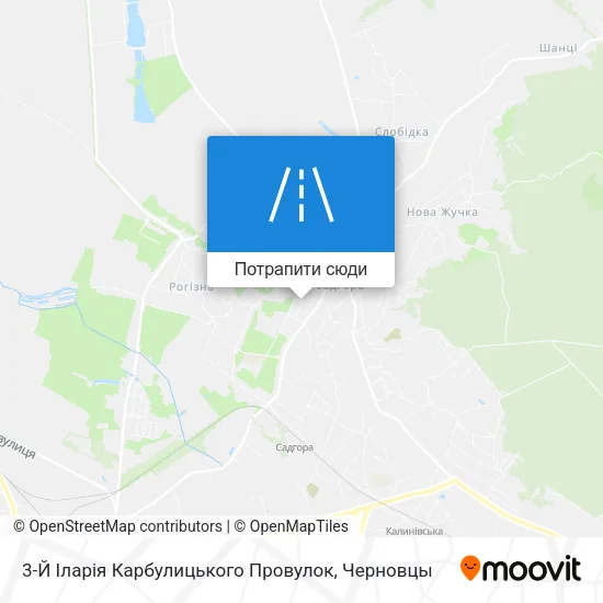 Карта 3-Й Іларія Карбулицького Провулок