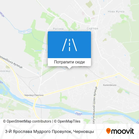 Карта 3-Й Ярослава Мудрого Провулок