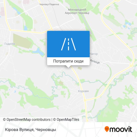 Карта Кірова Вулиця