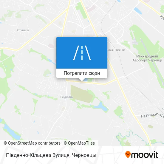 Карта Південно-Кільцева Вулиця