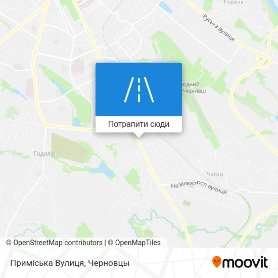 Карта Приміська Вулиця