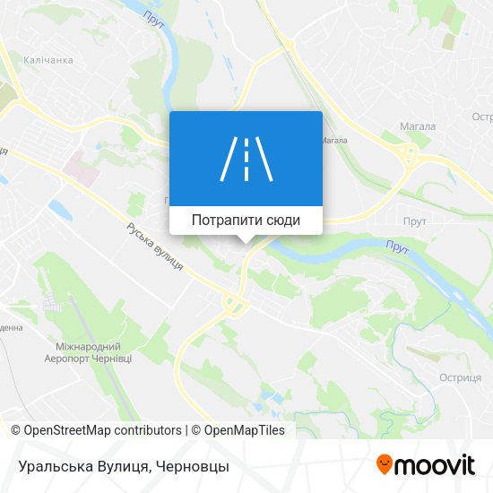 Карта Уральська Вулиця