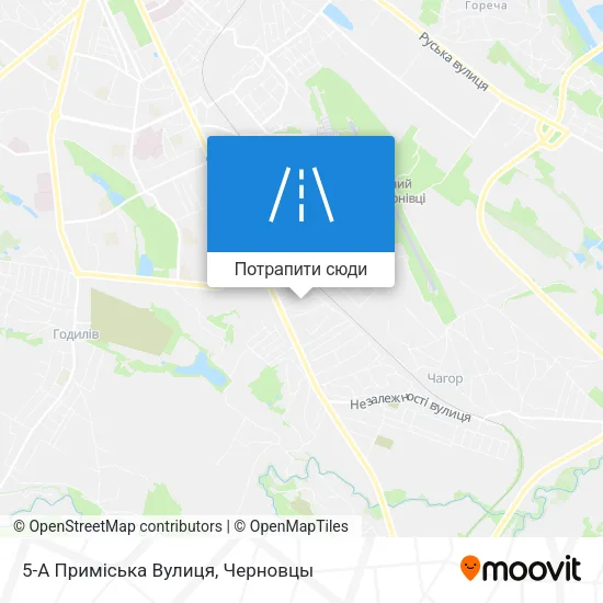 Карта 5-А Приміська Вулиця