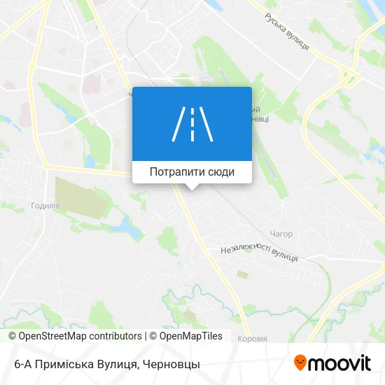 Карта 6-А Приміська Вулиця