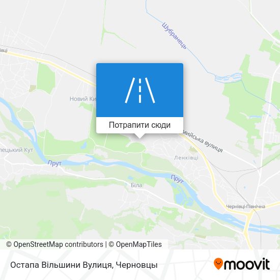 Карта Остапа Вільшини Вулиця