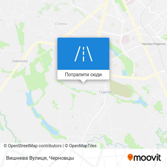 Карта Вишнева Вулиця